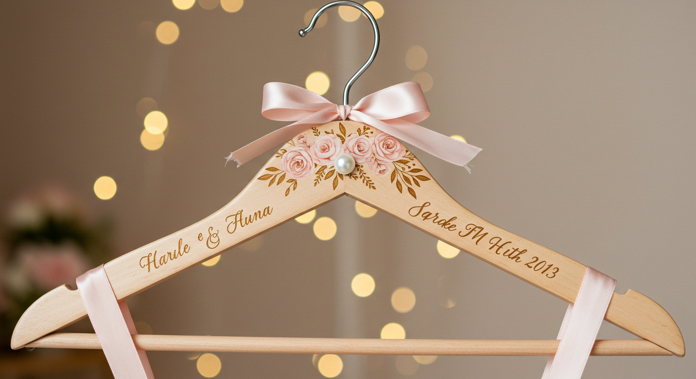 personalized wedding hanger