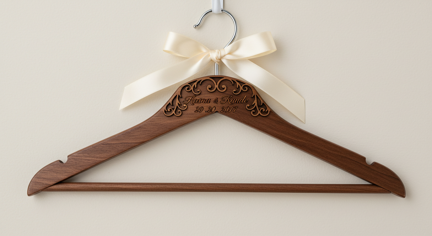 peronalized wedding hangers